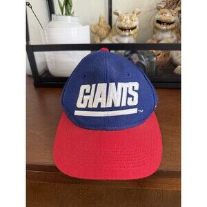 Vintage Sports Specialties New York Giants Hat Snapback NFL Side Wave Wool Blue